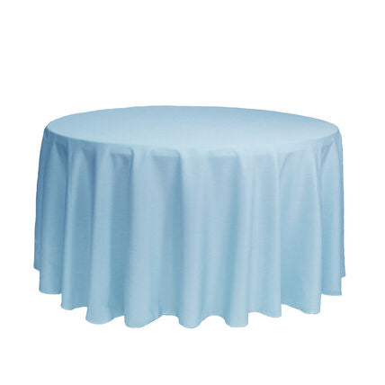 120” Round Polyester Table Cloth