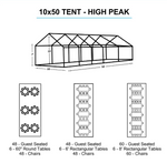 10x50 White Tent