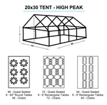 20x30 White Tent