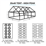 20x40 White Tent