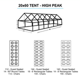 20x60 White Tent