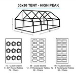 30x30 White Tent