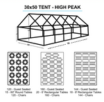 30x50 White Tent