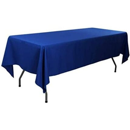 60x96” Royal Blue Polyester Rectangular Tablecloth