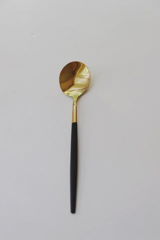 Gold and Black Teaspoon