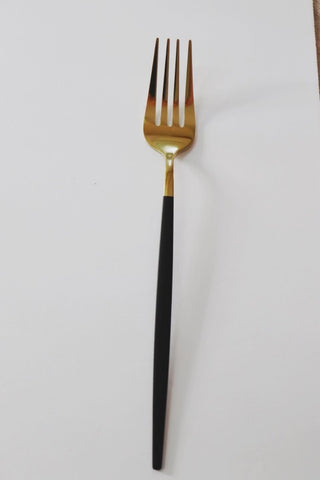 Black and Gold Dinner Fork