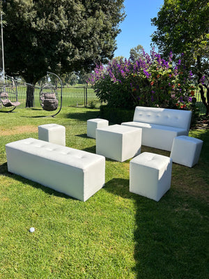 White Lounge Furniture Set