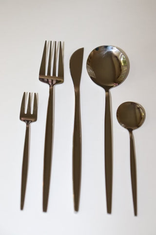 Silver flatware set ( 5pcs )