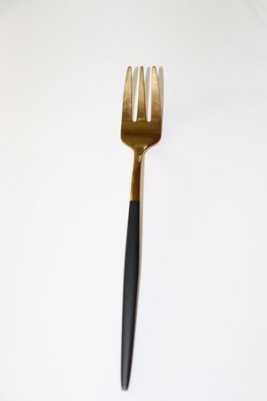 Black and Gold Salad Fork