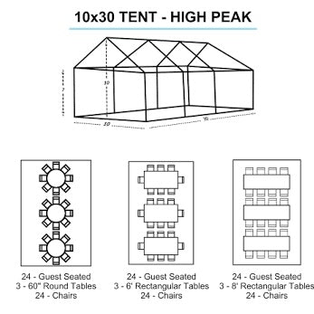 10x30 White Tent