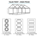 10x30 White Tent
