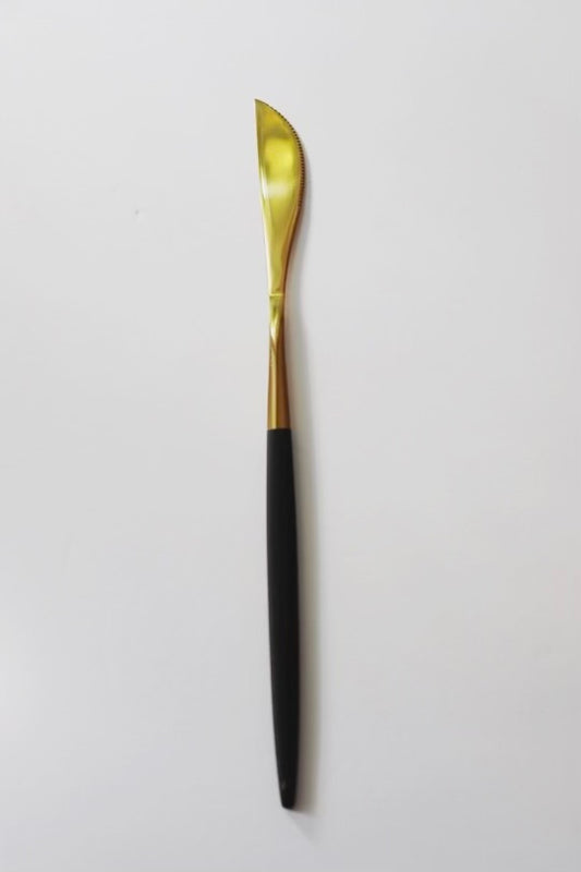 Black and Gold Dinner Knife