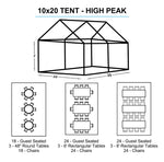 10x20 White Tent