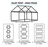 10x20 White Tent