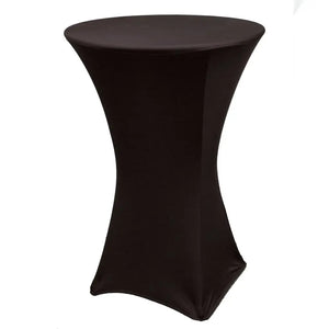 Black Cocktail Spandex table cover 30” tables