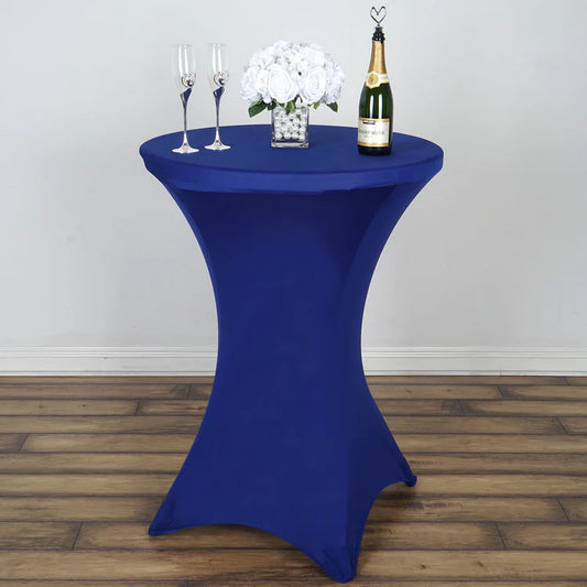 Royal Blue Cocktail Spandex Table Cloth- 30” cocktail Table