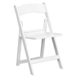 Padded Resin Chair - White