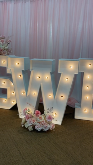 Light Up Marquee Letter W