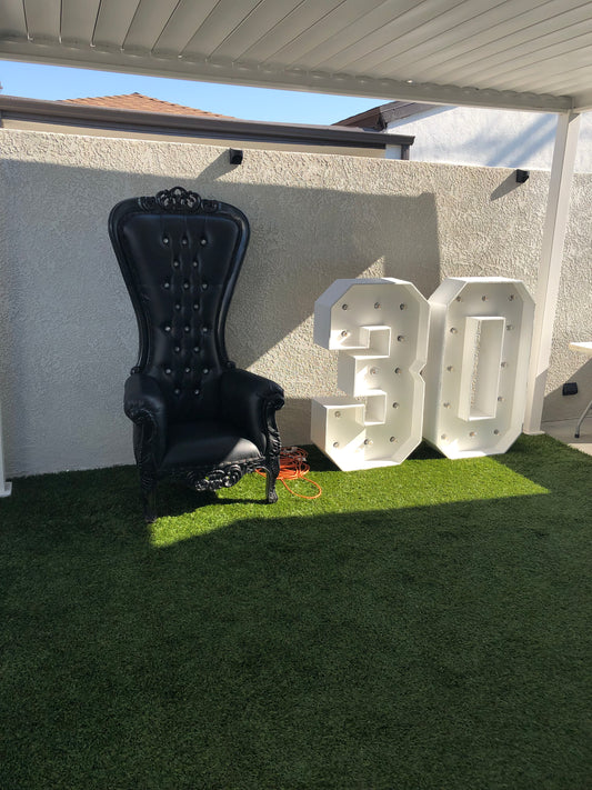 4ft Light Up Marquee Number 3