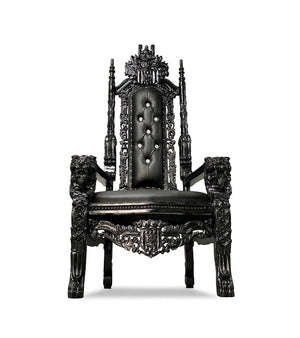 King Throne Chair- Black
