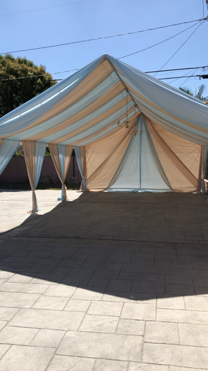 14x40 tent and drapery