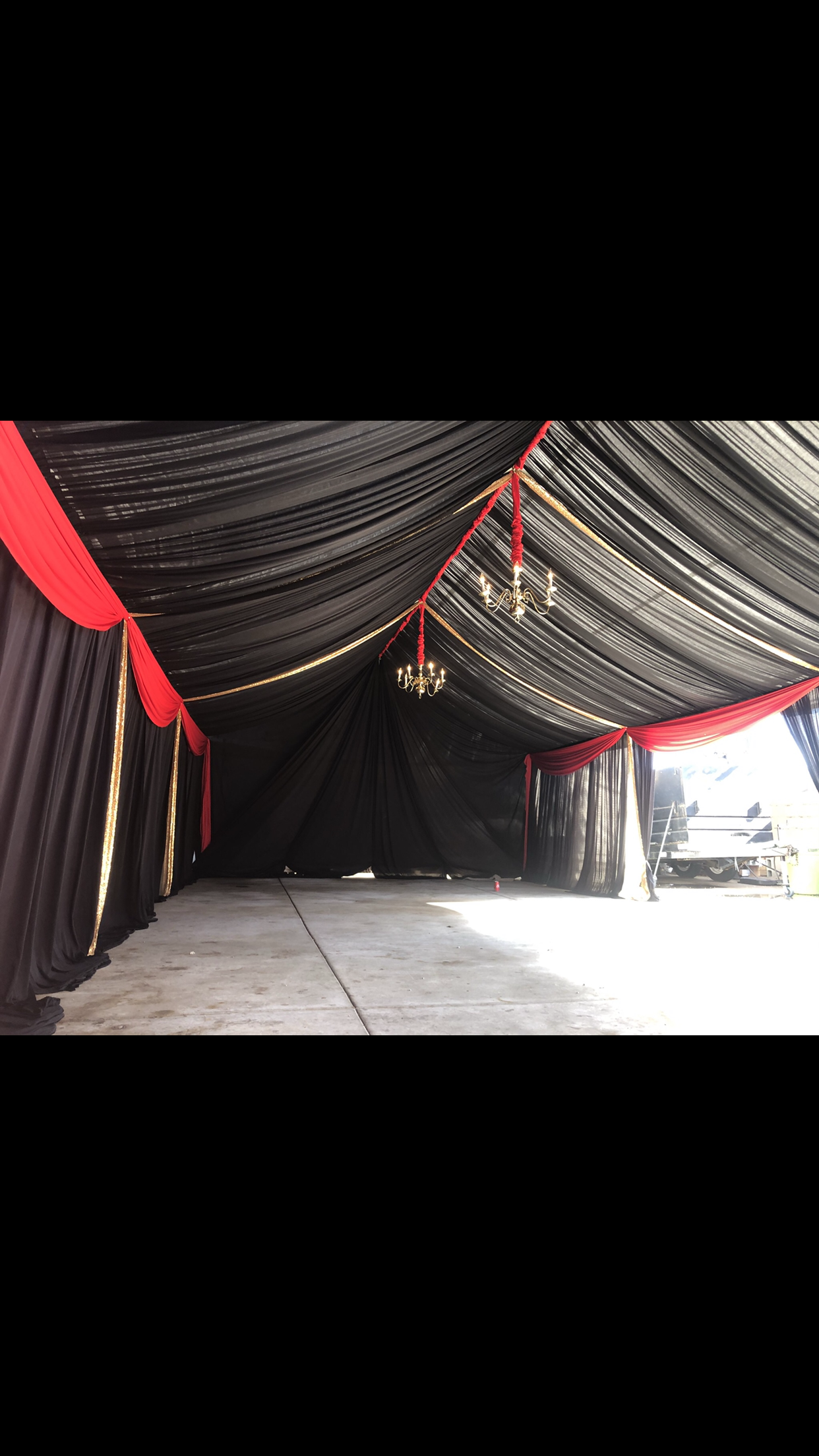 12x30 Tent and Drapery