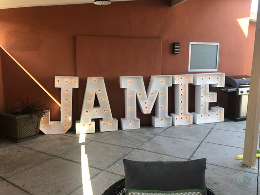 Light Up Marquee Letter M