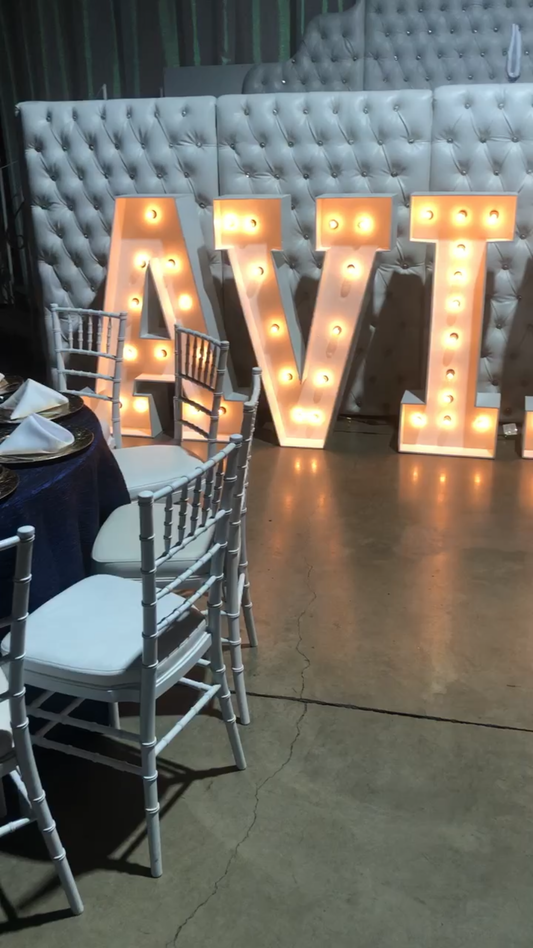 Light Up Marquee Letter V